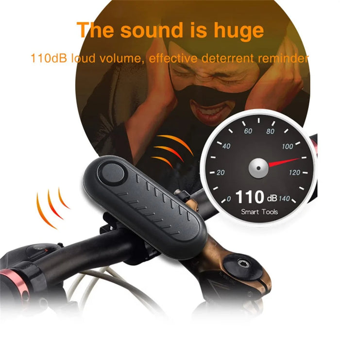 Bicycle Alarm IP55 Waterproof Motorcycle Anti-Theft Vibration Detection Remote Control Alarm - 3