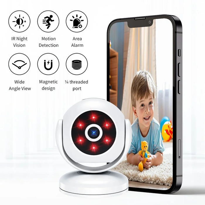 A5 Night Vision Motion Detection Camera 1080P HD 170 Degree Wide Angle Smart WiFi Camera - 2