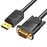 VENTION HBLBI 3m DP to VGA Conversion Cable 1080P 60Hz HD Video Cord - Black - 1
