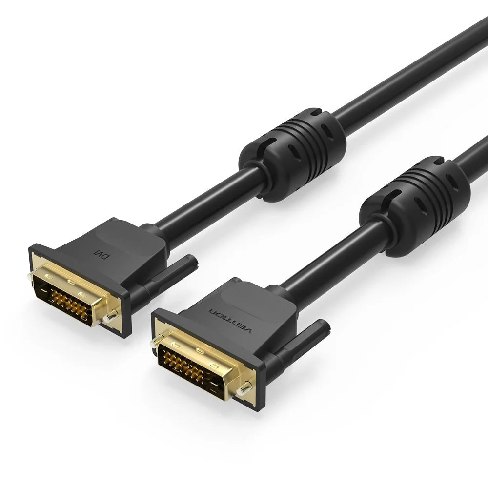VENTION EAABI 3m 2K 60Hz 24+1 DVI to DVI Wire Male to Male Gold Plated Adapter Cable - 1