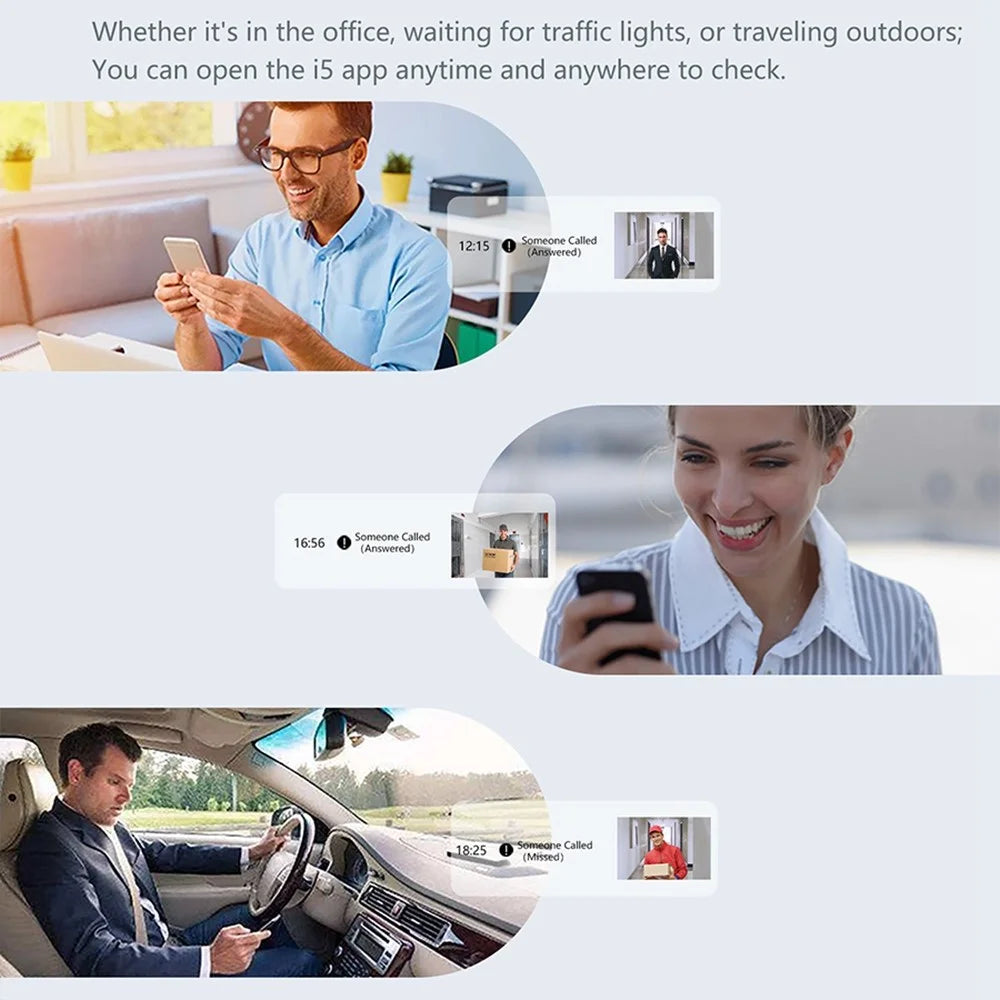 i5 VGA Network Night Vision Visual Smart Doorbell Phone APP Two-Way Voice Talk Smart Door Bell - 5