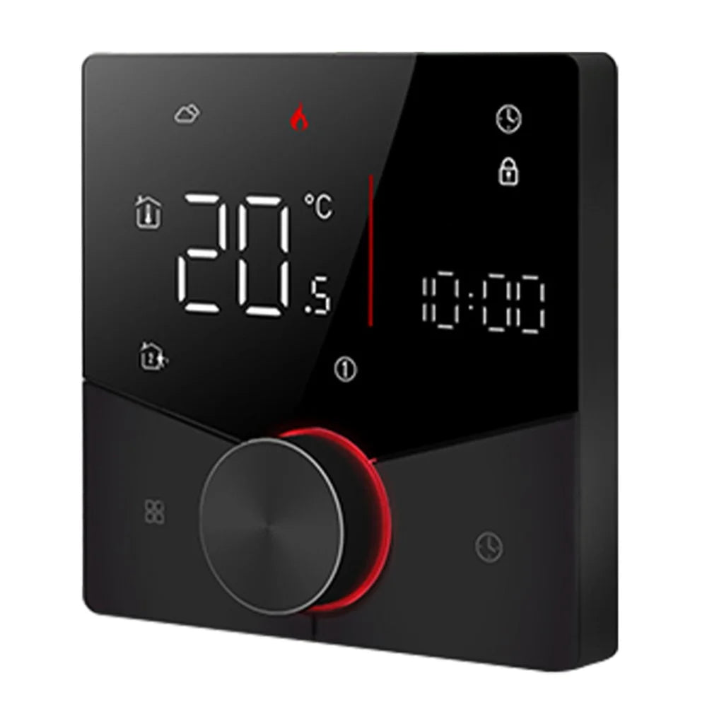 BHT-009GCLW Smart Tuya Thermostat Temperature Control Panel Boiler Sauna Room Digital Controller - Black - 1