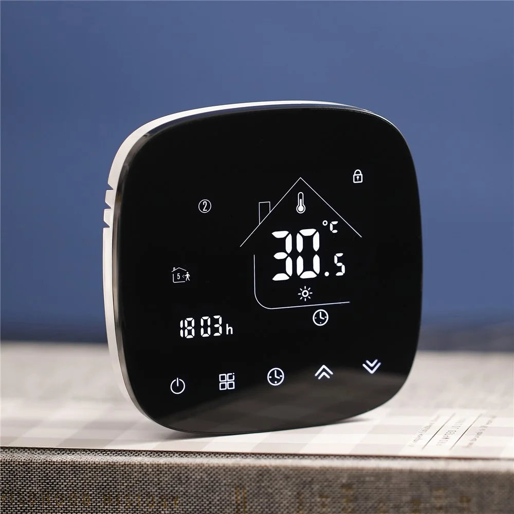BHT-001GA Water Floor Heating Thermostat Digital Display Electric Heating Film Temperature Control Panel - 4
