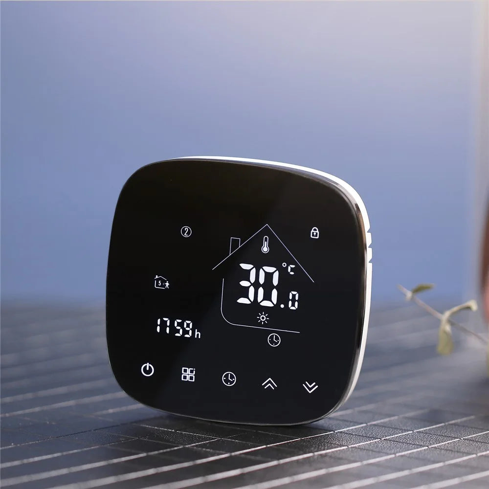 HT-001GBLW Electric Floor Heating WiFi Smart Thermostat Digital Display Temperature Control Panel - 5