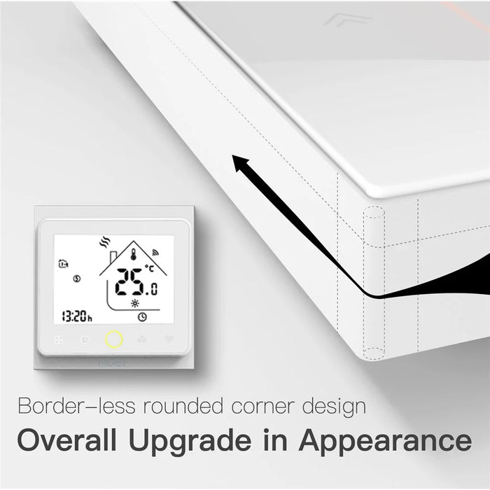 BHT-002 Water Floor Heating Temperature Controller Panel 3.0-inch LCD Touch Screen Smart Thermostat - Black - 4