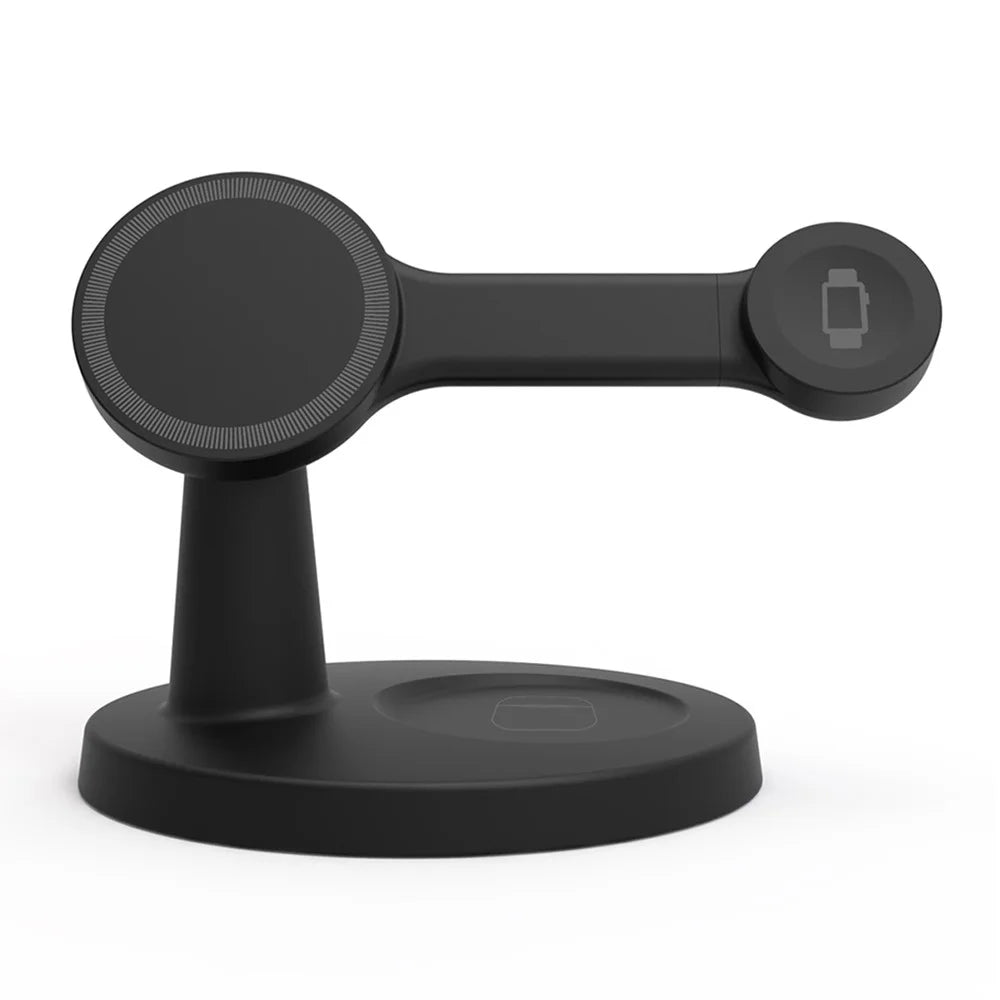 Magnetic Wireless Charger Motion Activated 4K WiFi Hidden Camera Spy Camera - Black - 2