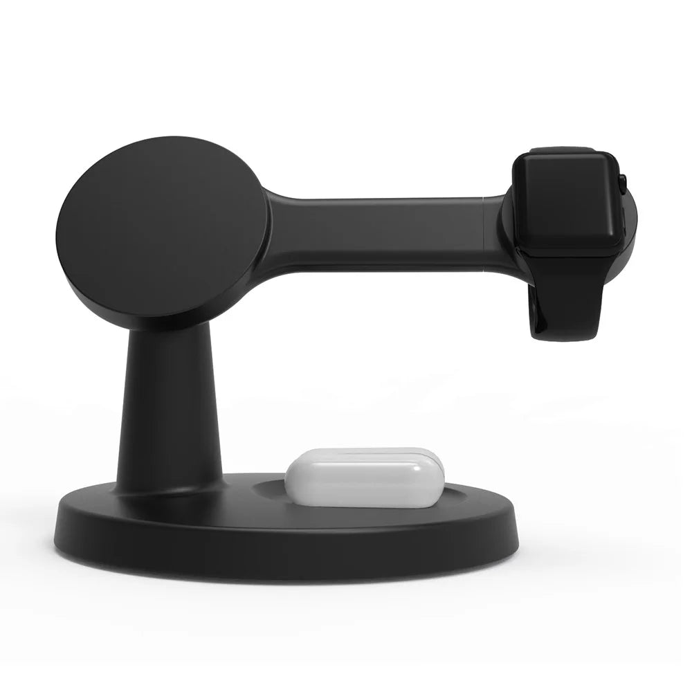 Magnetic Wireless Charger Motion Activated 4K WiFi Hidden Camera Spy Camera - Black - 3