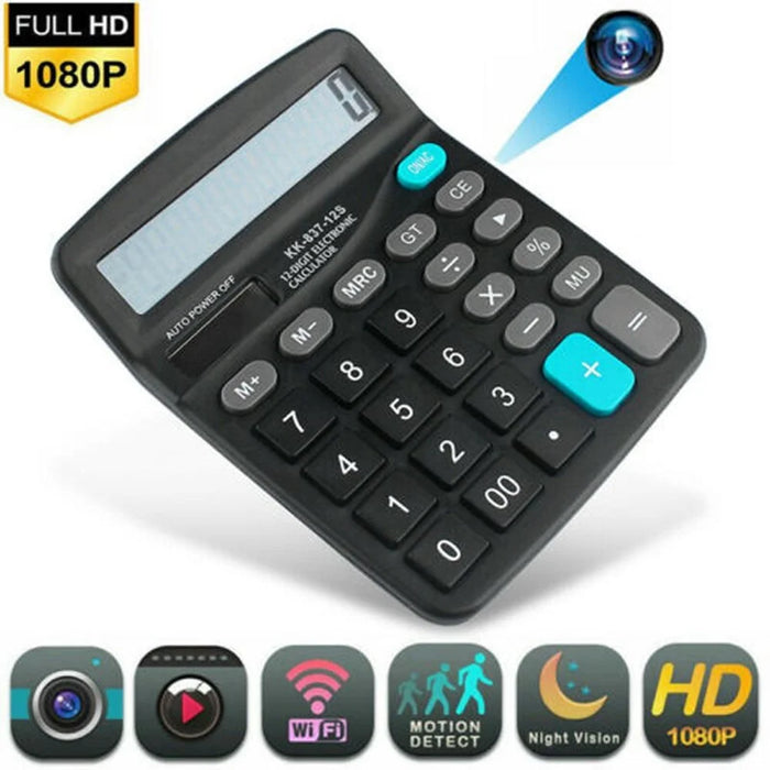 WiFi Calculator Hidden Camera HD 4K Mini Cam Support 128GB TF Card (TF Card Not Included) - 3