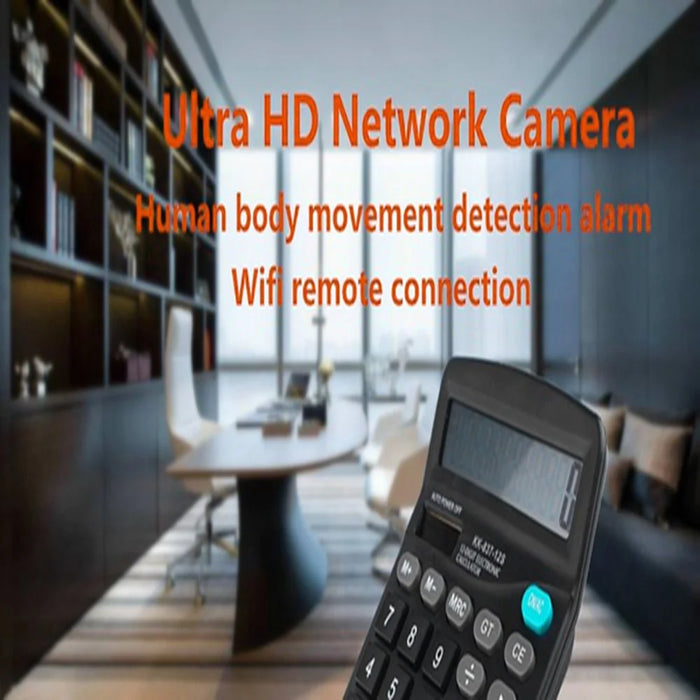 WiFi Calculator Hidden Camera HD 4K Mini Cam Support 128GB TF Card (TF Card Not Included) - 7