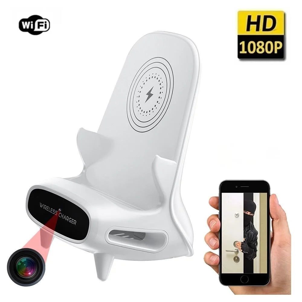 Wireless Charger Hidden Camera Remote Monitoring 1080P HD WiFi Security Camera - 5