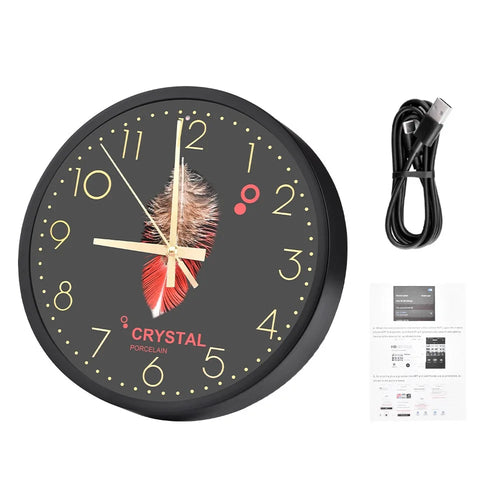 HD 1080P Multi-Functional Wall Clock WiFi Camera with Recording, Motion Detection, and Audio Recording - 1