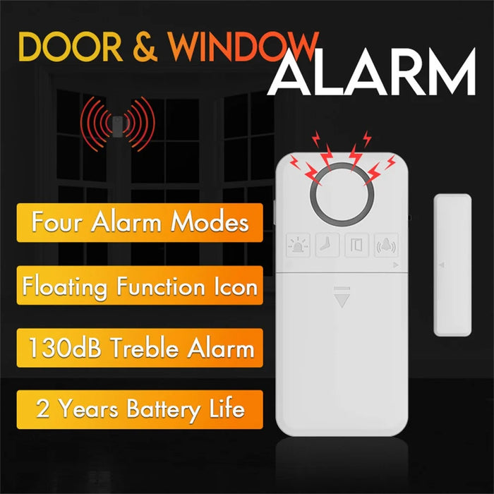 D100 130dB Door Window Alarm Wireless Magnetic Anti Theft Detector for Home Store - 6