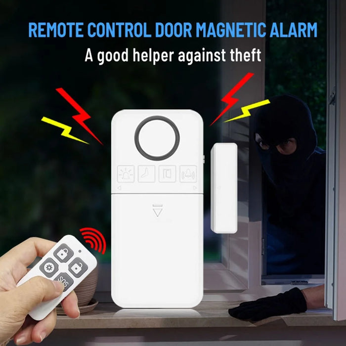 DR100 Security Alarm Remote Control Magnetic Sensor 130dB Home Anti-Theft System Wireless Protection Device - 5