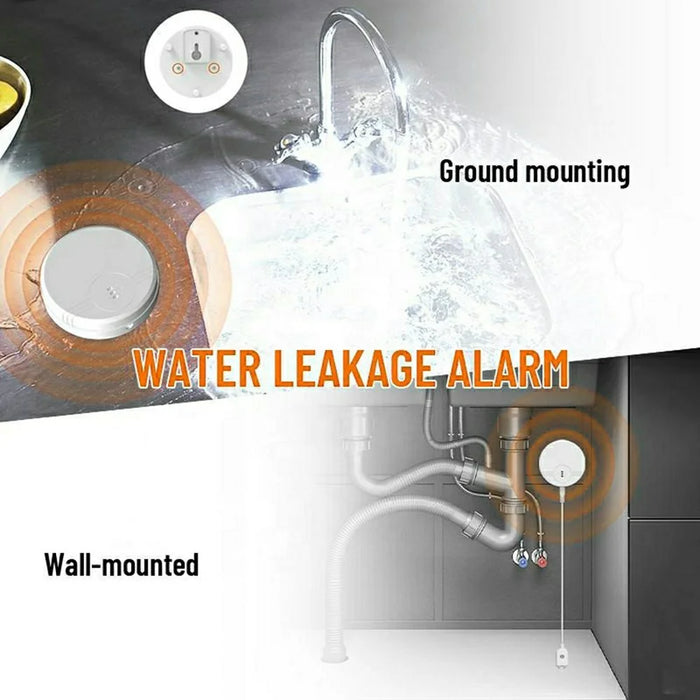 W100 Water Leak Detector 130dB Sensor Alarm Dual Modes Water Leakage Detection Device - 7