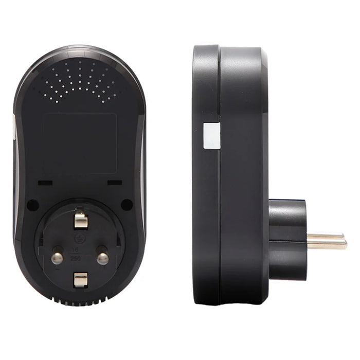 BHT12-EW-WIFI Smart WiFi Plug In Thermostat Temperature Controller Socket - Black / EU Plug - 2
