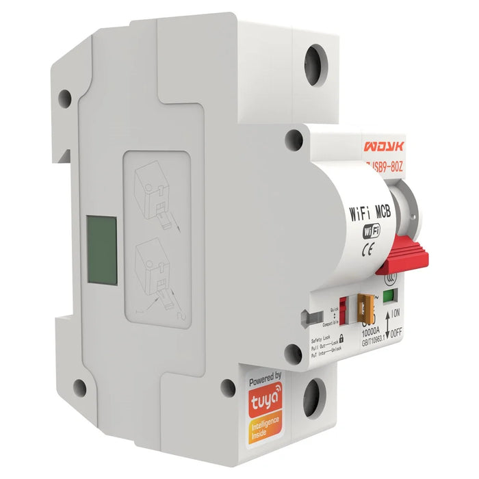 WDYK 10A - 80A 1P Tuya Smart WiFi Circuit Breaker Remote Control Intelligent Switch for Smart Home Automation - 10A - 7