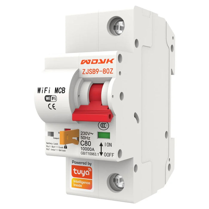 1P 100A Tuya Smart Home WiFi Circuit Breaker Remote Control Cloud-Managed Intelligent Switch - 2