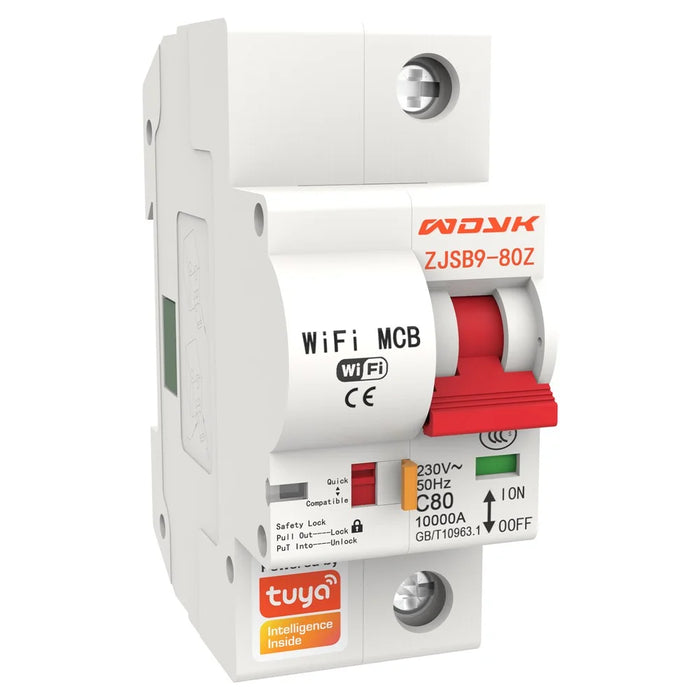 1P 125A Tuya Smart Home WiFi Circuit Breaker Remote Control Cloud-Managed Intelligent Switch - 1