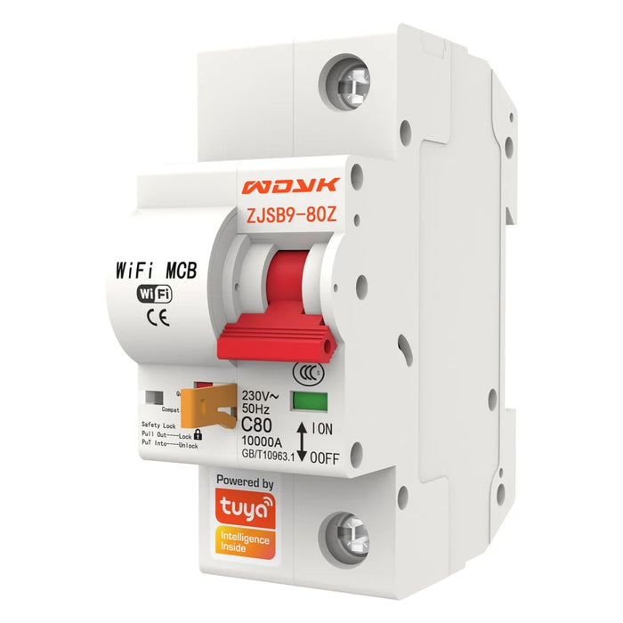 1P 125A Tuya Smart Home WiFi Circuit Breaker Remote Control Cloud-Managed Intelligent Switch - 2