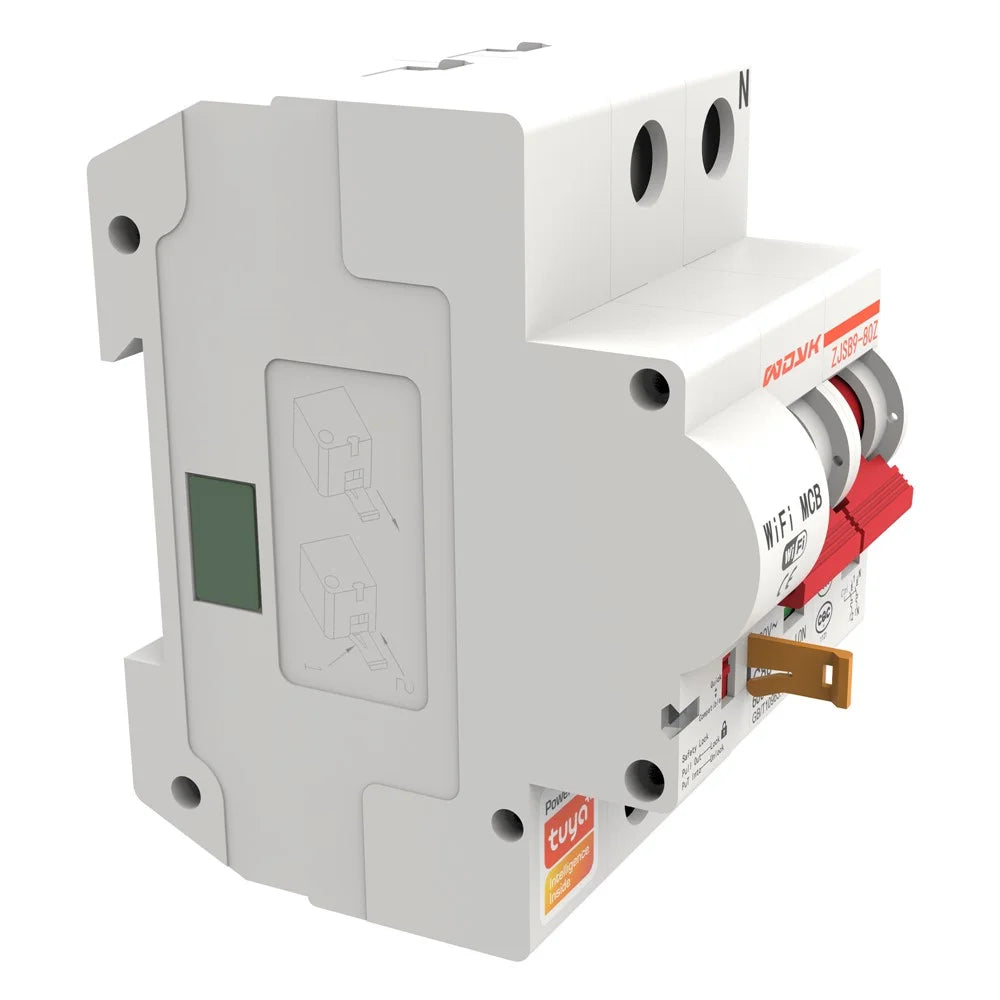 WDYK 10A - 80A 2P Tuya Smart WiFi Circuit Breaker Remote Control Intelligent Switch for Smart Home Automation - 10A - 4