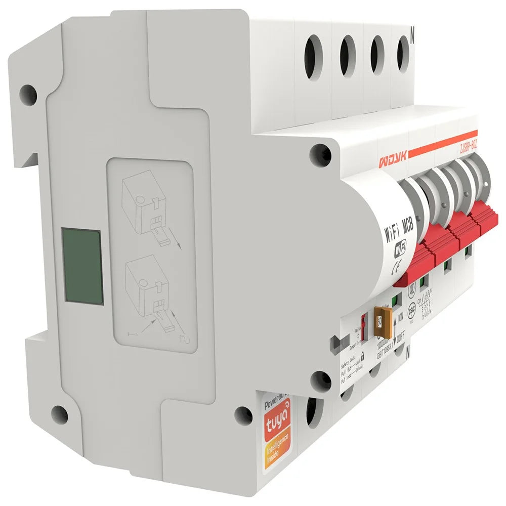 4P 100A Tuya Smart Home WiFi Circuit Breaker Remote Control Cloud-Managed Intelligent Switch - 2