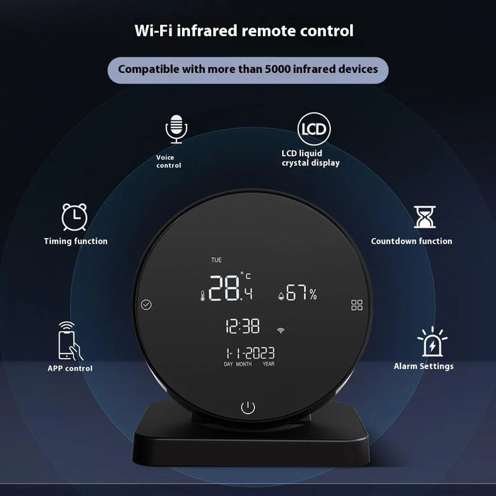 WHS20S 2 in 1 WiFi Smart Temperature Humidity Sensor Home IR Remote Control - 3