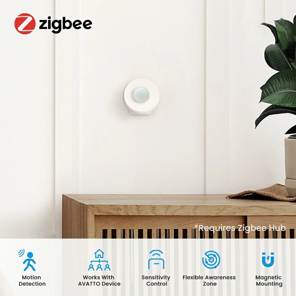 ZMS16 Zigbee Smart PIR Motion Sensor APP Remote Control Magnetic Wireless Detector ( Battery Powered ) - 3