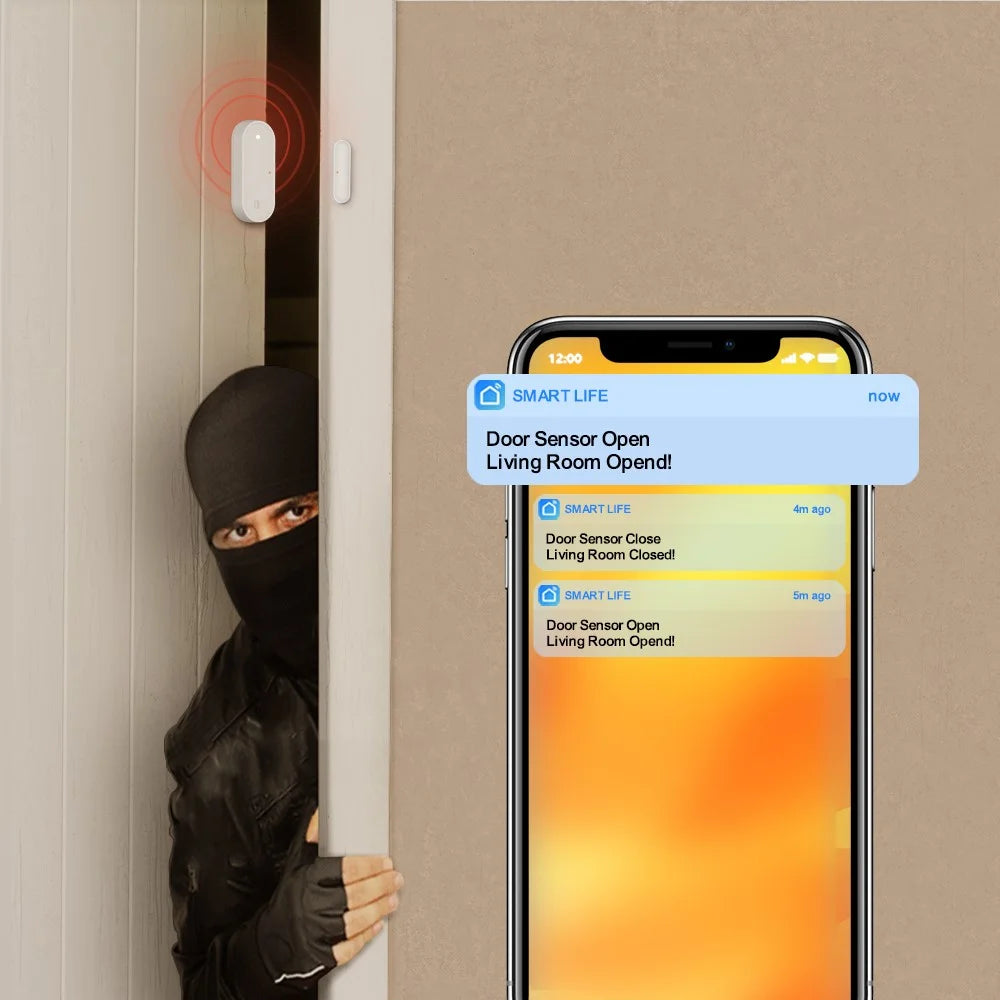 ZDS16 Smart Home Security Zigbee Door Window Magnetic Sensor APP Notification Alarm Device - 3