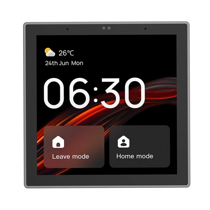 T6E Smart Home 4 Inch EU Standard Control Panel Zigbee Gateway Built-In Alexa Scene Panel - 1
