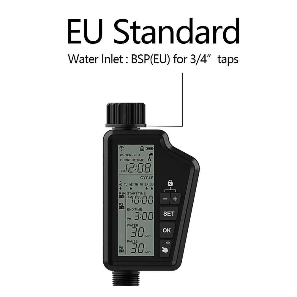 SWT60 Smart WiFi Garden Potted Plants Irrigation Timer Remote Control Automatic Watering System - EU Standard - 2
