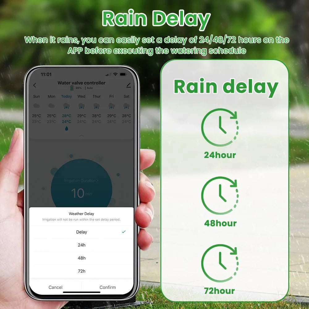 SWT60 Smart WiFi Garden Potted Plants Irrigation Timer Remote Control Automatic Watering System - EU Standard - 4