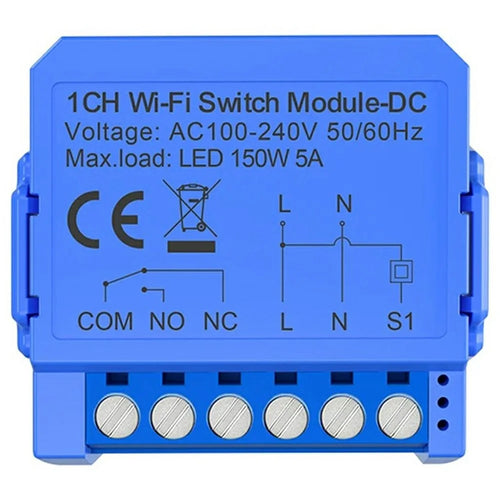 WSM16-DC-1 Channel WiFi Smart Switch Module Tuya APP Zero-Touch - WiFi-DC - 1