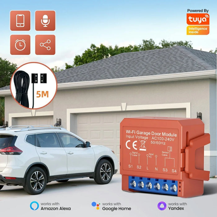 GDS16 WiFi Smart Garage Door Module Timer Control Intelligent Switch Breaker for Sectional  /  Roll Up Doors - 3