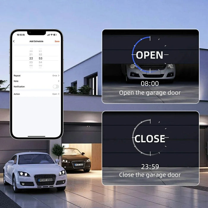 GDS16 WiFi Smart Garage Door Module Timer Control Intelligent Switch Breaker for Sectional  /  Roll Up Doors - 7