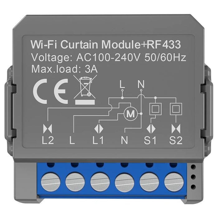 CSM16-RF-1 WiFi Curtain Switch Controller Module with RF433 Smart Blinds Control Tuya Smart Home Device - 1