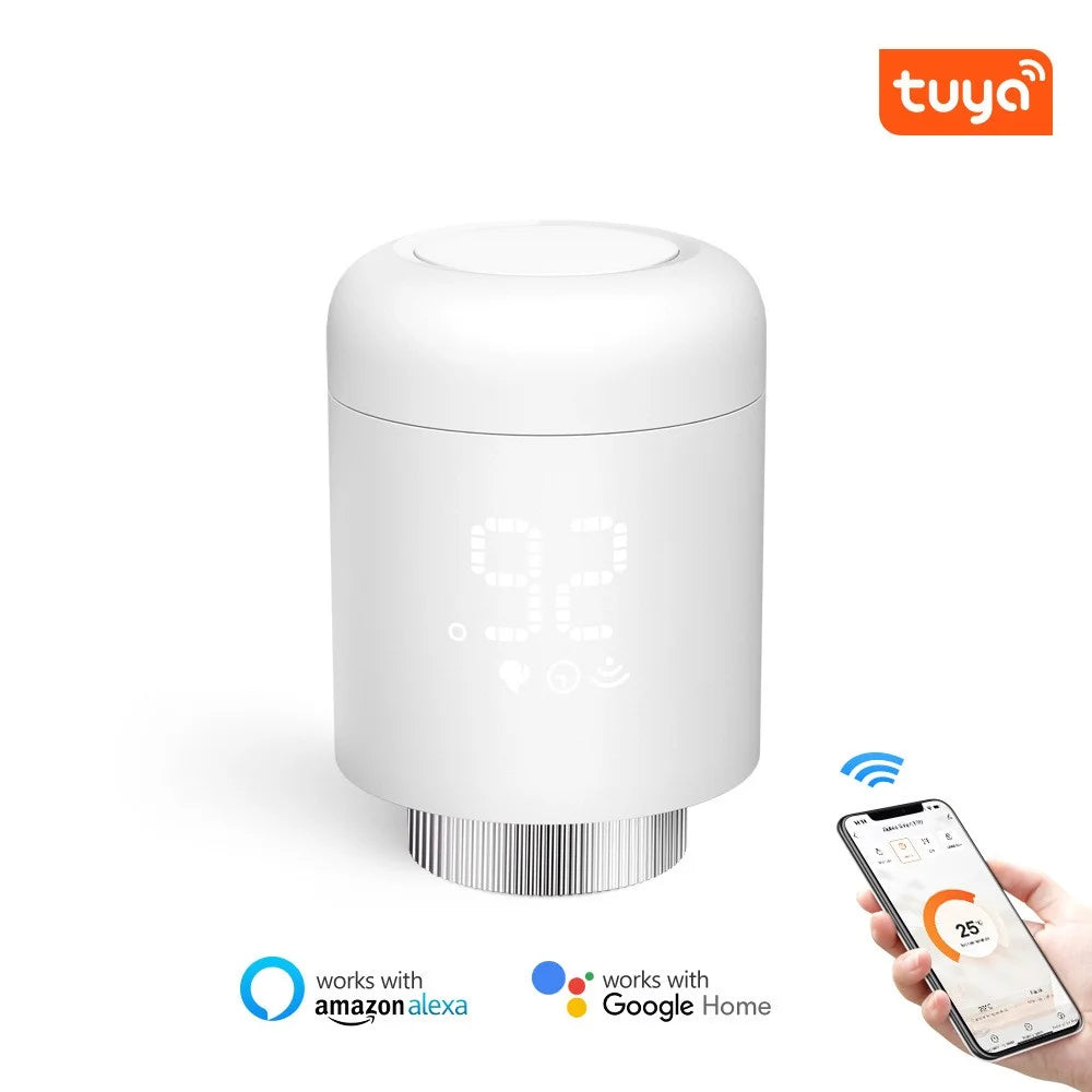 TRV16 Tuya Zigbee Smart Thermostatic Valve Radiator App Control  Intelligent Temperature Regulator - 2