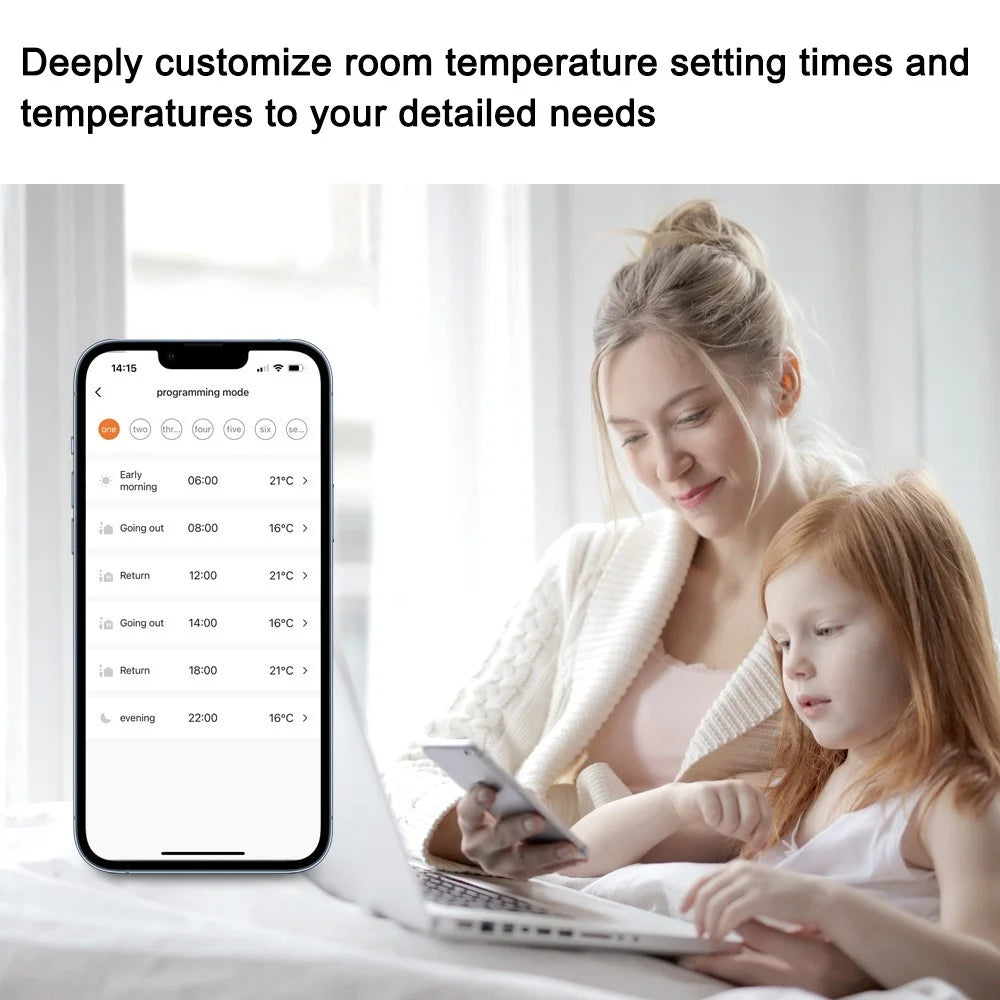 TRV16 Tuya Zigbee Smart Thermostatic Valve Radiator App Control  Intelligent Temperature Regulator - 3