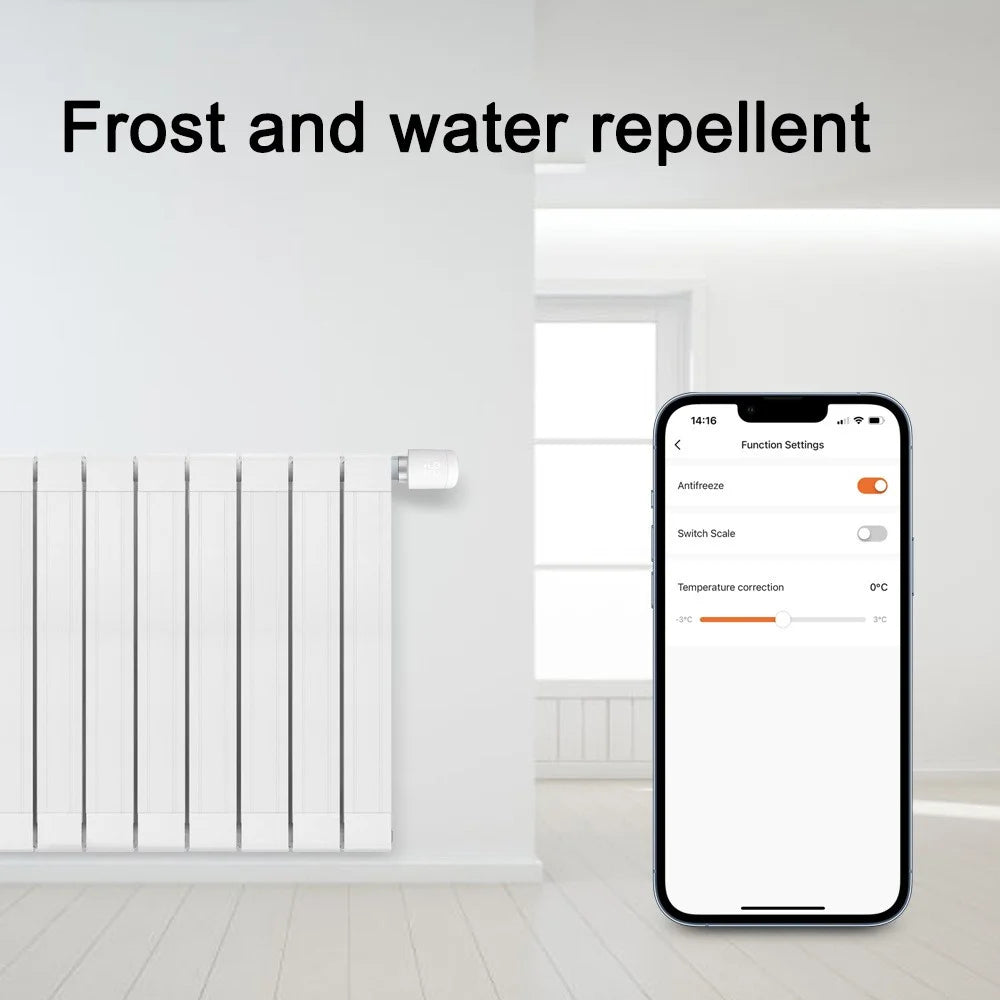 TRV16 Tuya Zigbee Smart Thermostatic Valve Radiator App Control  Intelligent Temperature Regulator - 4