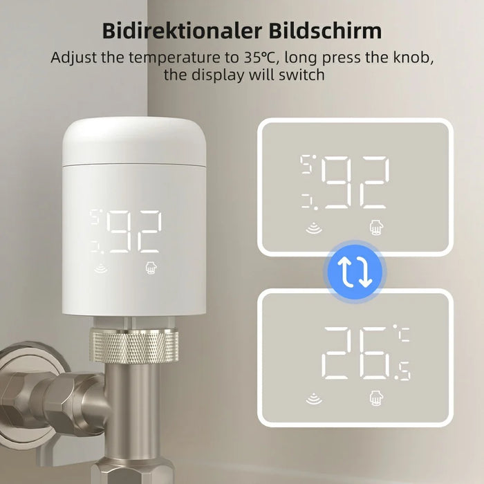 TRV16-WiFi Radiator Valve WiFi Smart Thermostat Controller APP Control Heating System - 5