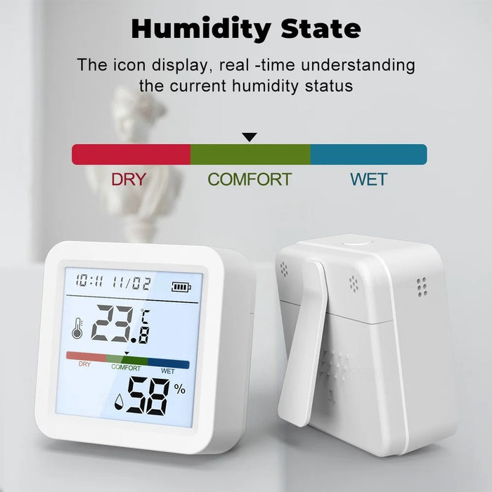 WSD017 Tuya Zigbee Smart Temperature Humidity Detector Real Time Monitoring Wireless Sensor - 3