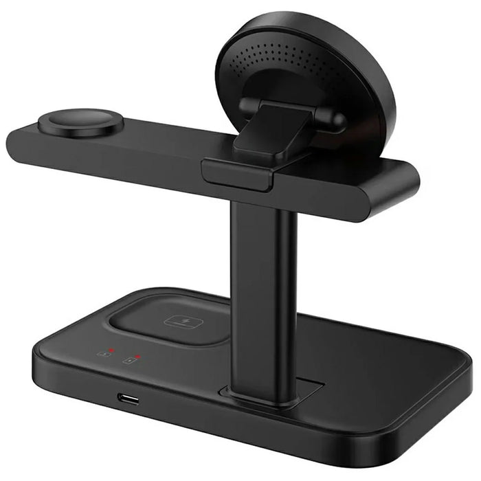 3 in 1 Magnetic Wireless Charger with WiFi 1080P Camera 15W Cell Phone Charging Stand - Black - 2