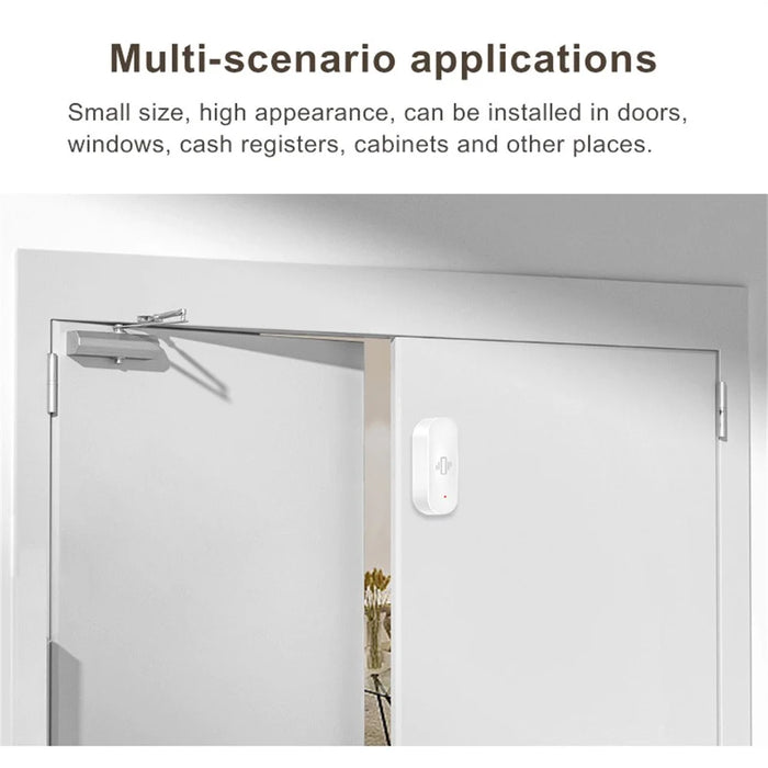 Tuya Smart WiFi Vibration Sensor Detection Smart Life APP Notification Real Time Motion Shock Alarm (No Battery) - 5