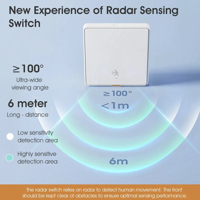 MG-KG126 Single Gang Zigbee Radar Smart Switch Remote Control Tuya Timer Human Sensor Wall Switch - Black - 3