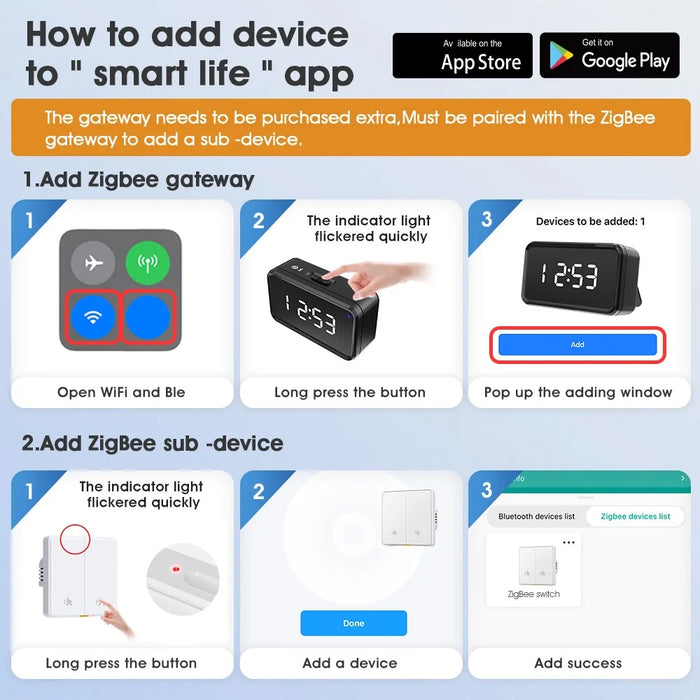 MG-KG126 Single Gang Zigbee Radar Smart Switch Remote Control Tuya Timer Human Sensor Wall Switch - Black - 7