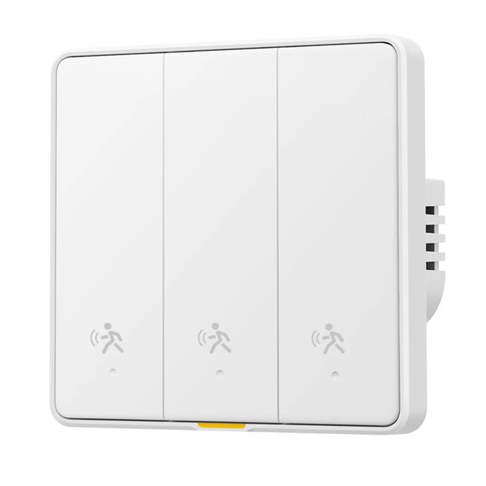 MG-KG126 3 Gang 1 Way Zigbee Radar Smart Switch Remote Control Tuya Timer Human Sensor Wall Switch - White - 1