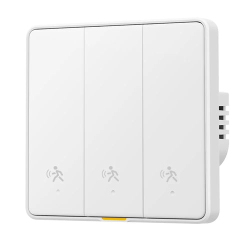 MG-KG126 3 Gang 1 Way Zigbee Radar Smart Switch Remote Control Tuya Timer Human Sensor Wall Switch - White - 1