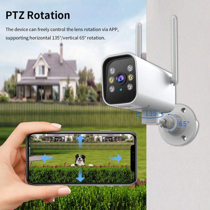 K20 1080P HD Two Way Audio WiFi Camera Night Vision Motion Tracking Home Security Cam - EU Plug - 6