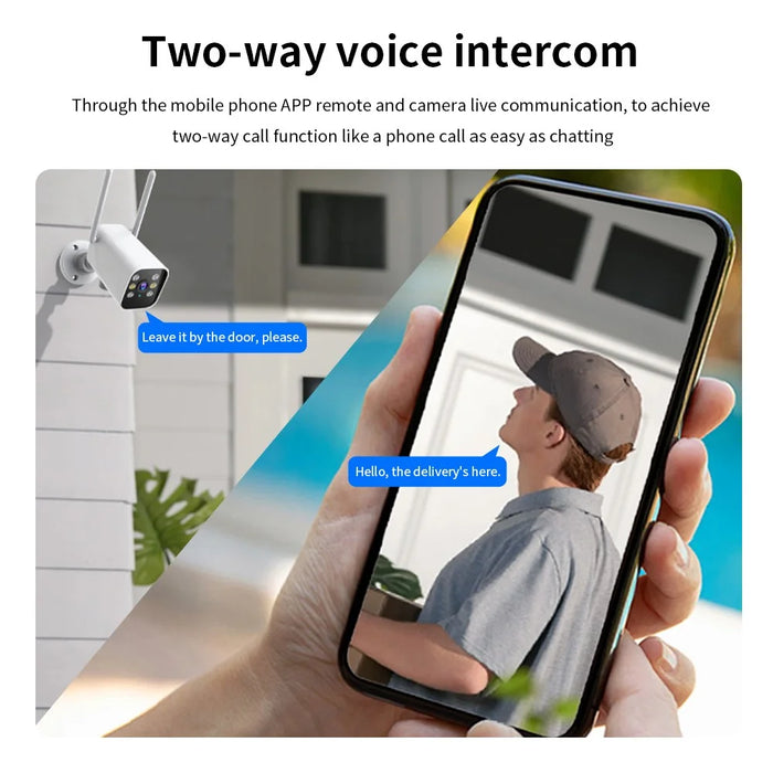 K20 1080P HD Two Way Audio WiFi Camera Night Vision Motion Tracking Home Security Cam - EU Plug - 7