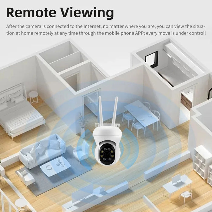 K21 360 Degree Panoramic Night Vision HD Home Security Camera Two Way Audio WiFi IP Camera - 3