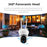 K21 360 Degree Panoramic Night Vision HD Home Security Camera Two Way Audio WiFi IP Camera - 4